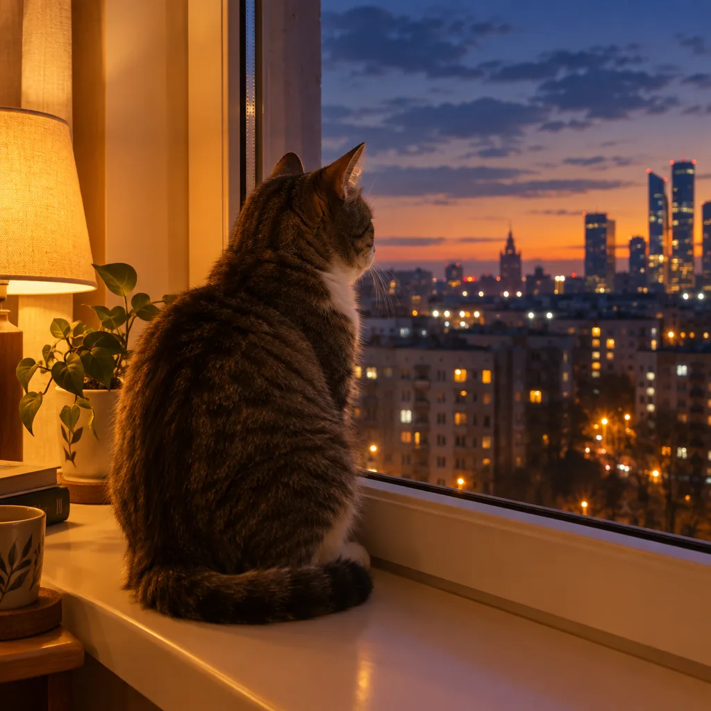 Кот на подоконнике — GPT Image 2.5 Flare