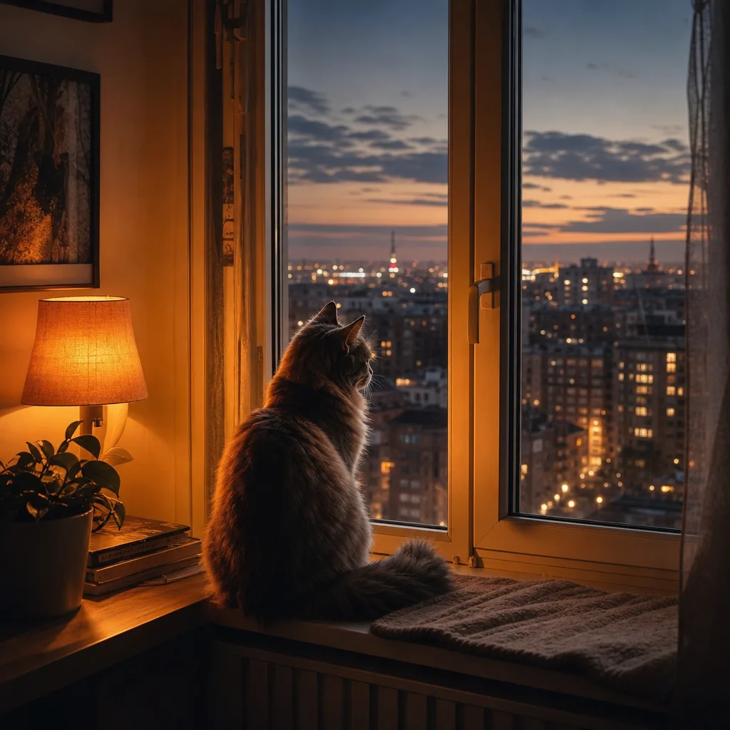 Кот на подоконнике — GPT Image 2