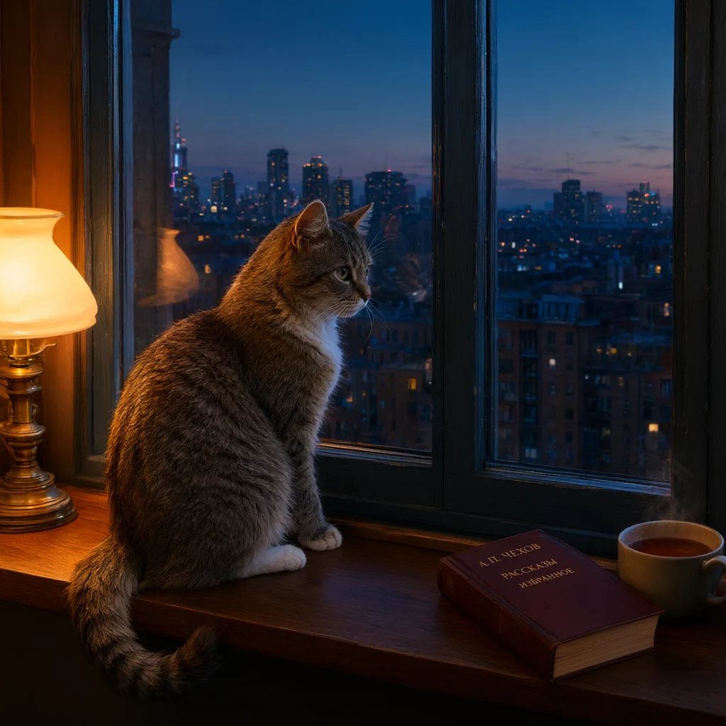 Кот на подоконнике — Qwen Image 3 Pro